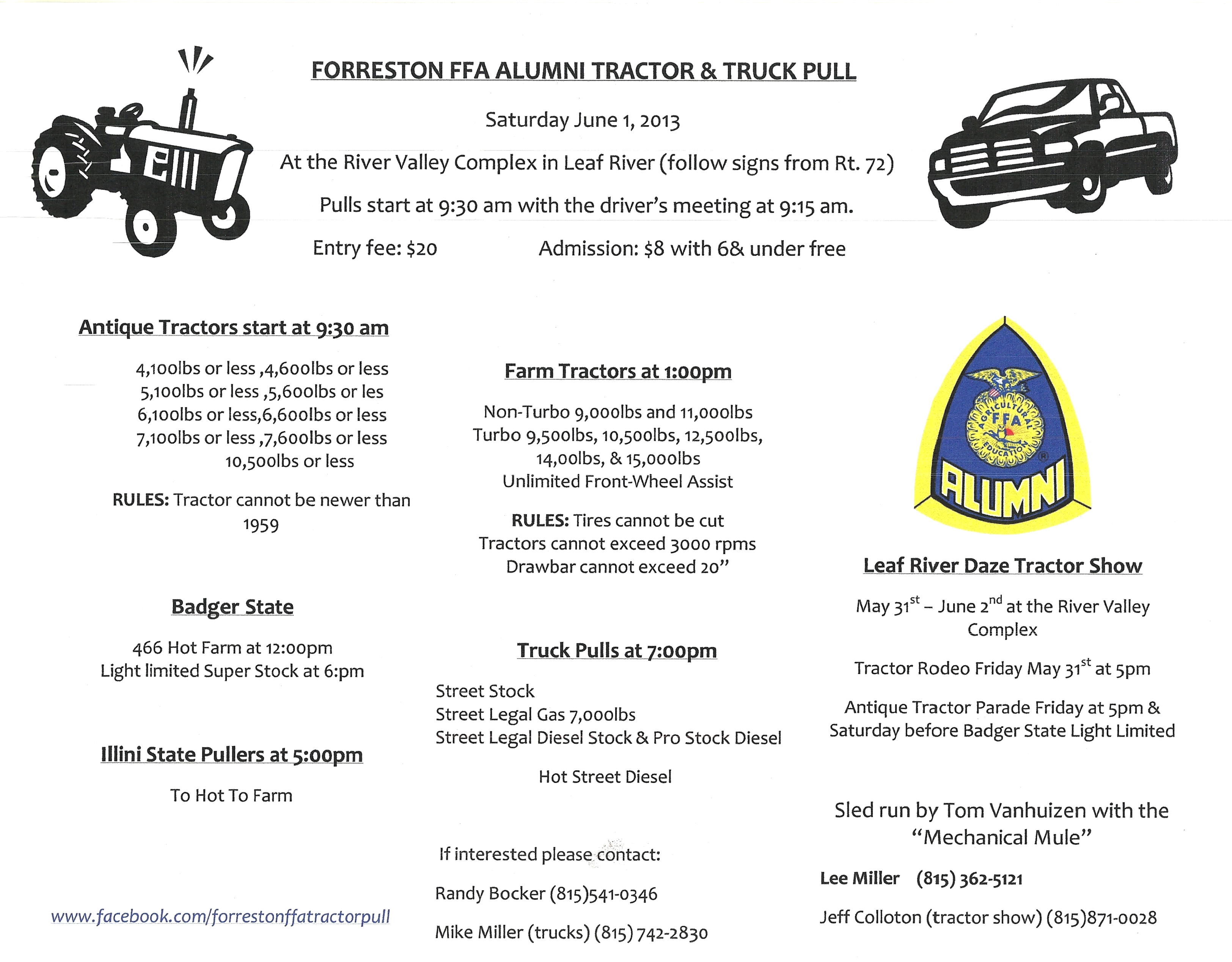 tractor and truck pull 2013 Leaf River Summer Daze Festival 2023